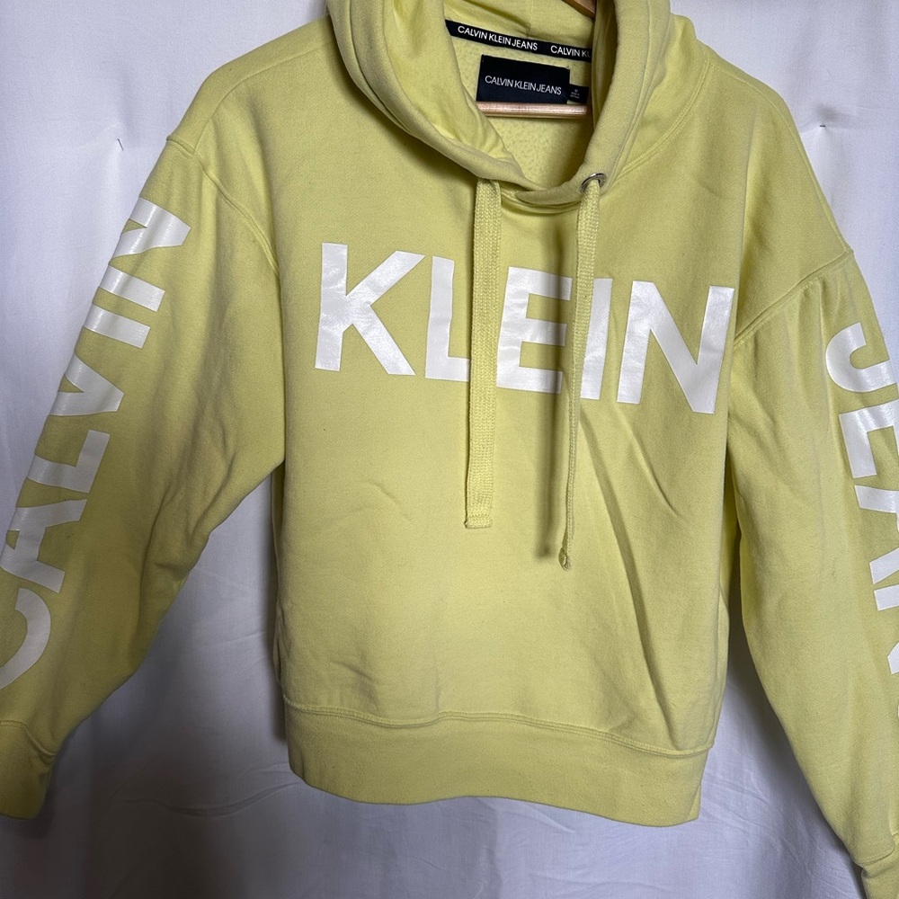 Calvin Klein Men's Yellow Hoodie